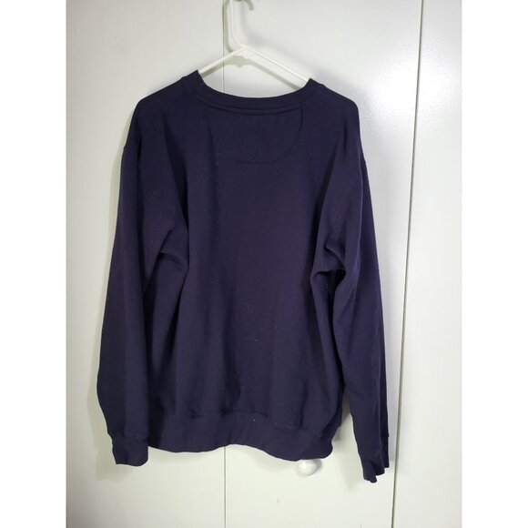 LOVE IN FAITH Women's XL Navy Sweatshirt Fruit of the Spirit Galations 5:22 - Picture 3 of 6